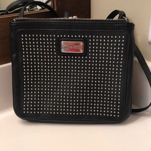 Black Nine West Crossbody Silver Hardware